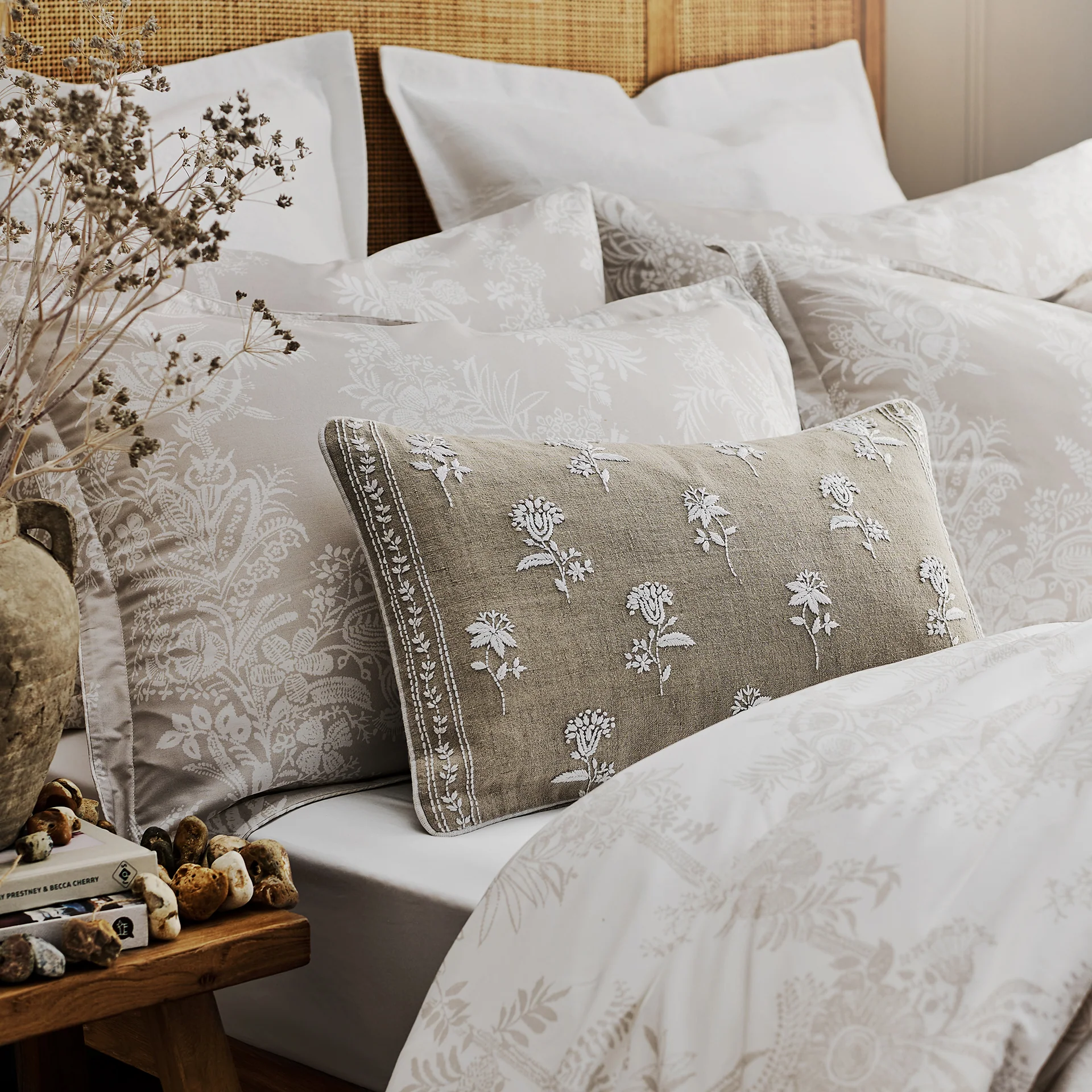 Beatrice Embroidered Cushion - Image 4