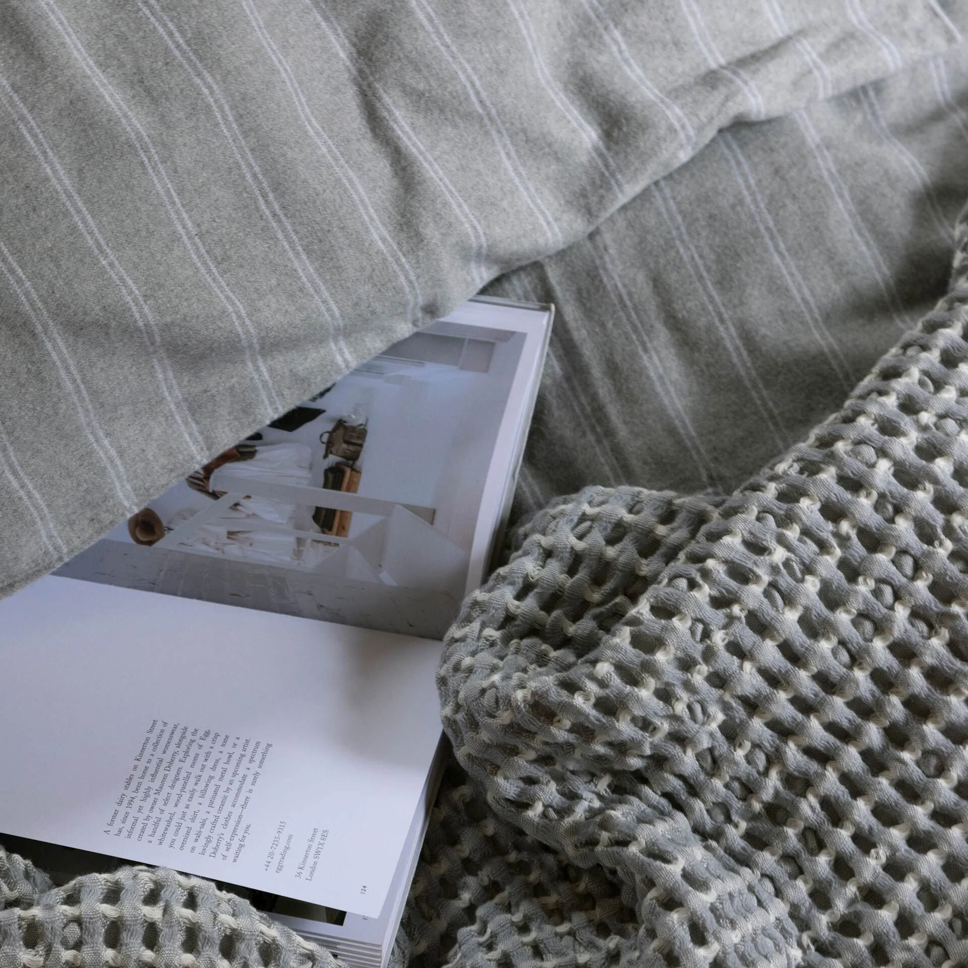 Flannel Stripe Duvet Set - Image 4