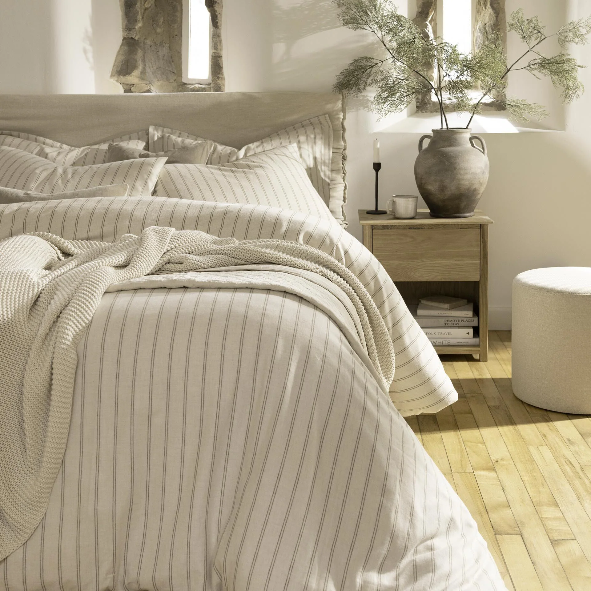 Flannel Stripe Duvet Set - Image 9