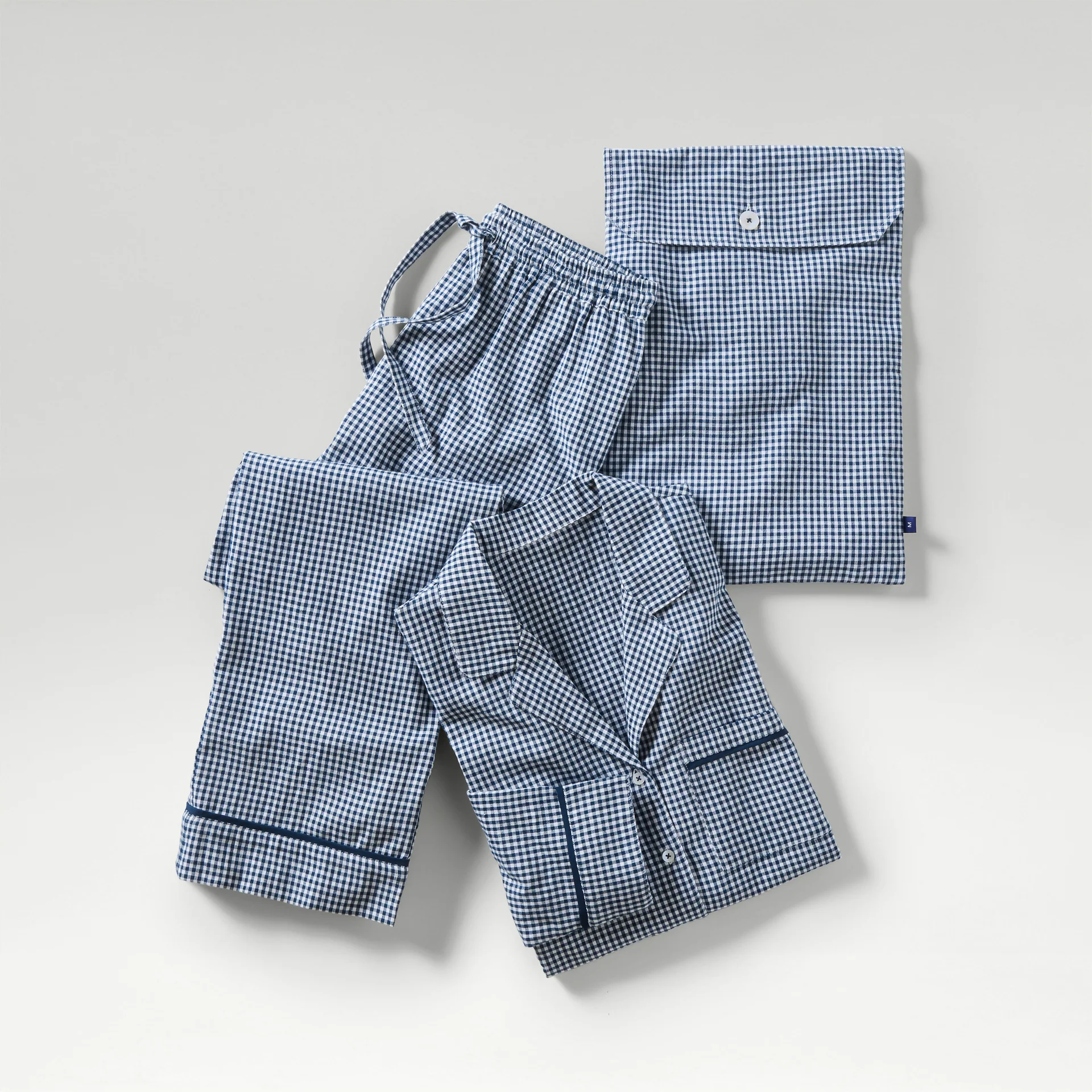 Gingham Oxford Pyjamas - Image 3