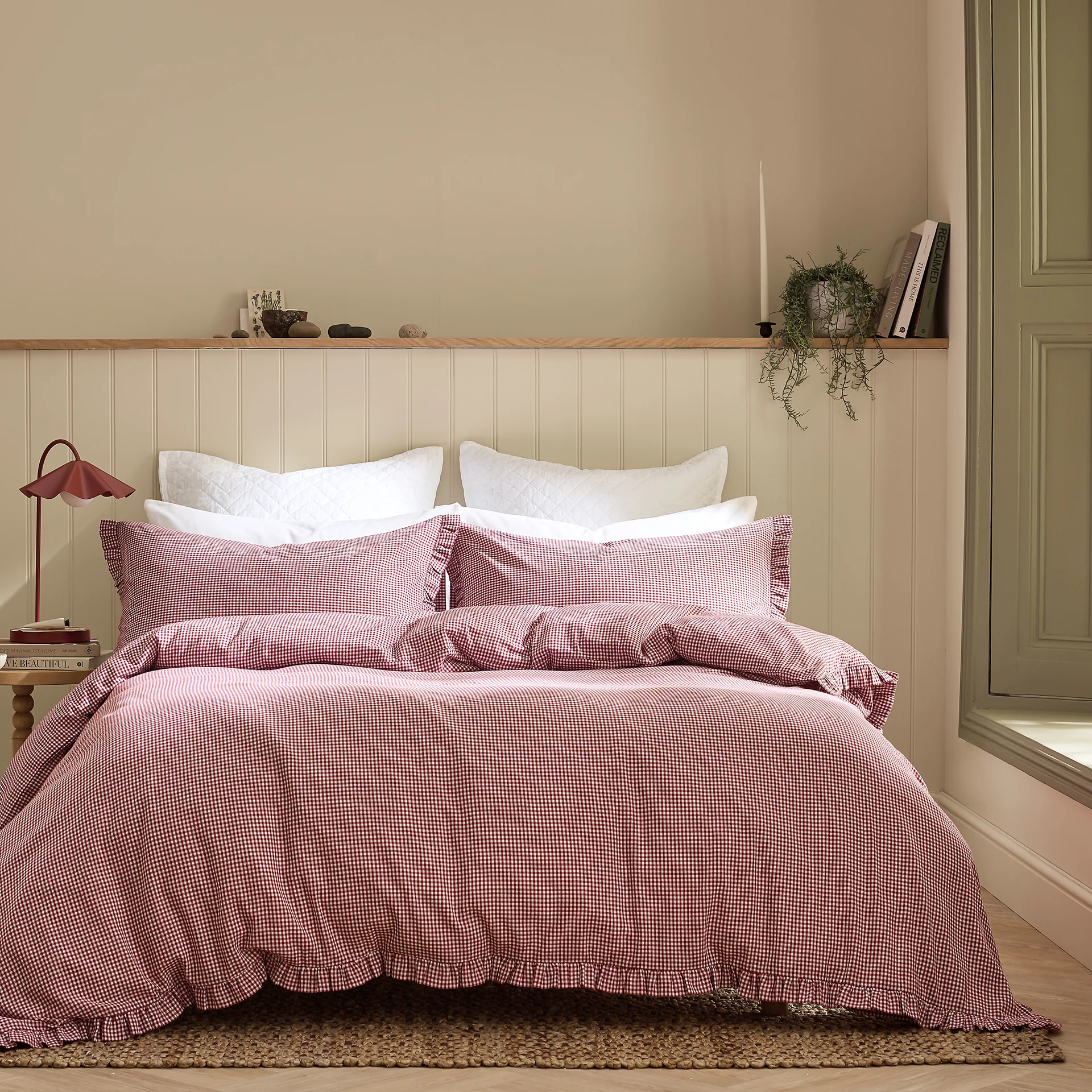 Gingham Ruffle Duvet Set - Image 5