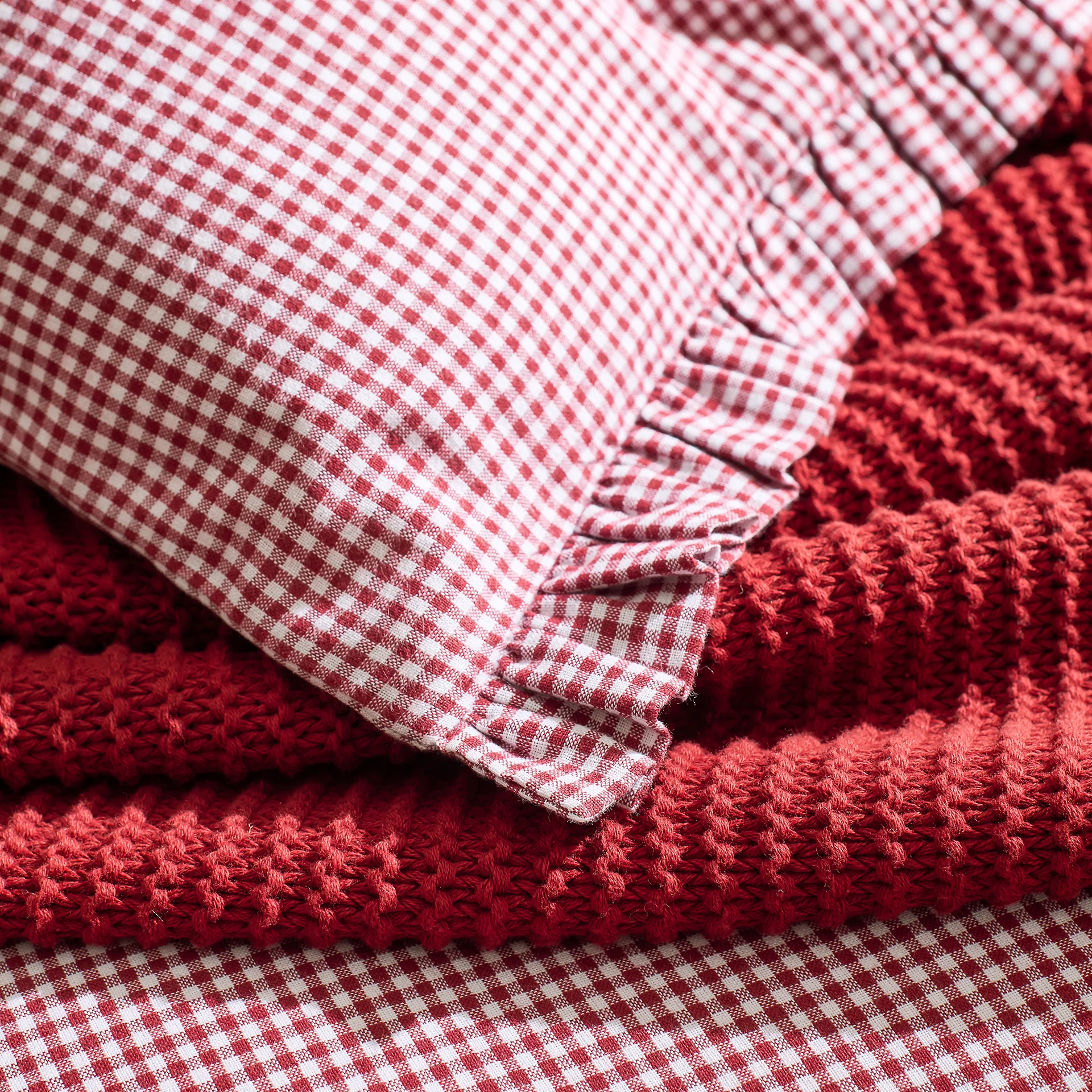 Gingham Ruffle Duvet Set - Image 8
