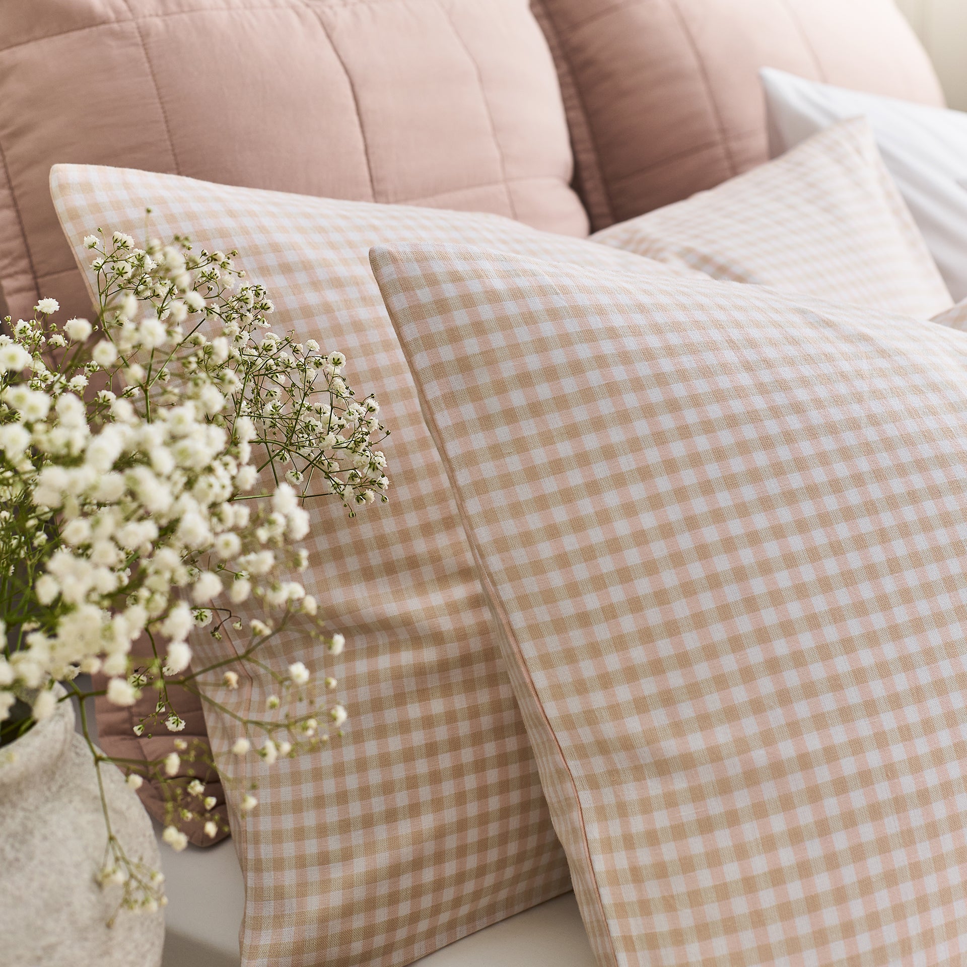 Gingham Yarn Dye Standard Pillowcase Pair - Image 6