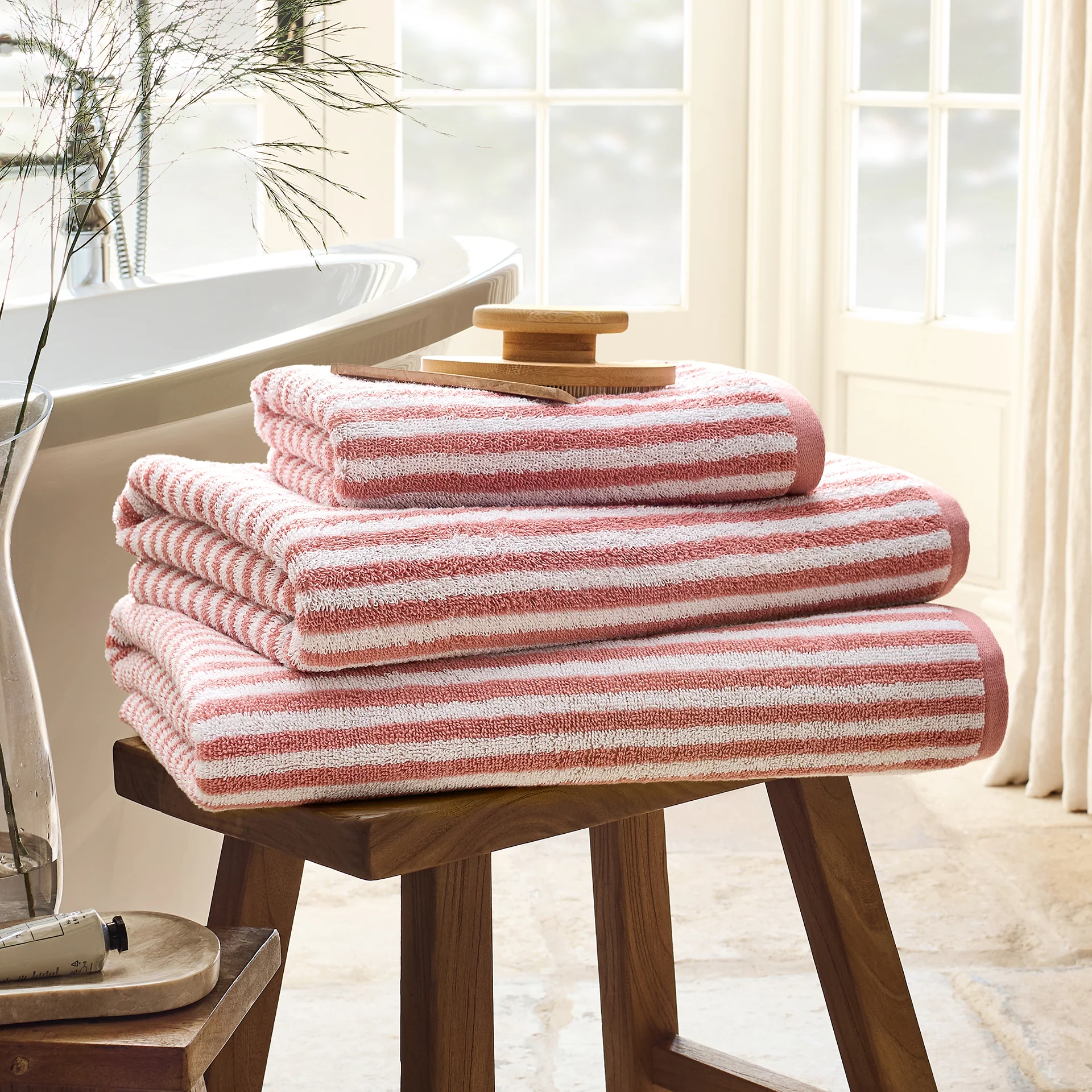 Portobello Stripe Towel - Image 10