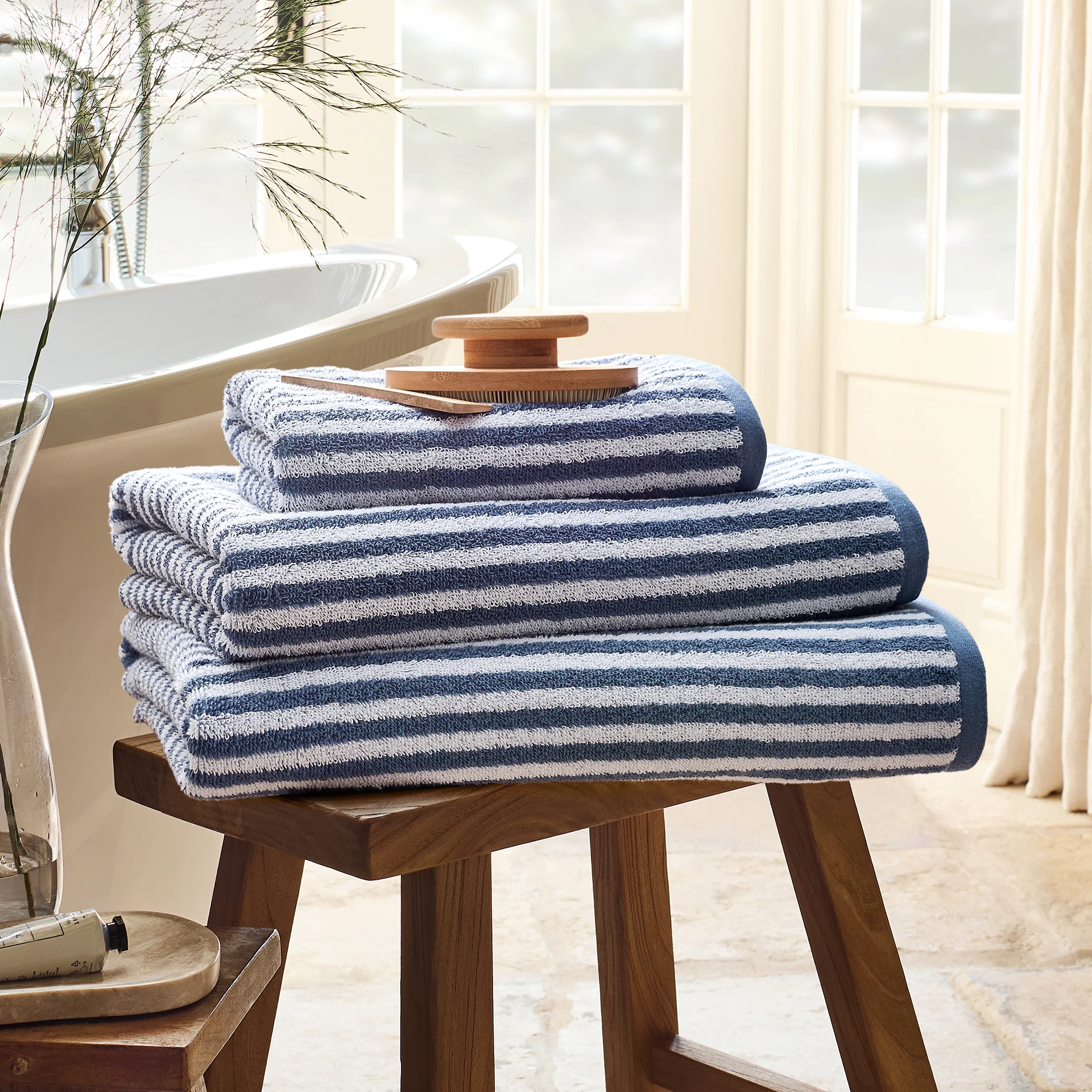Portobello Stripe Towel - Image 18