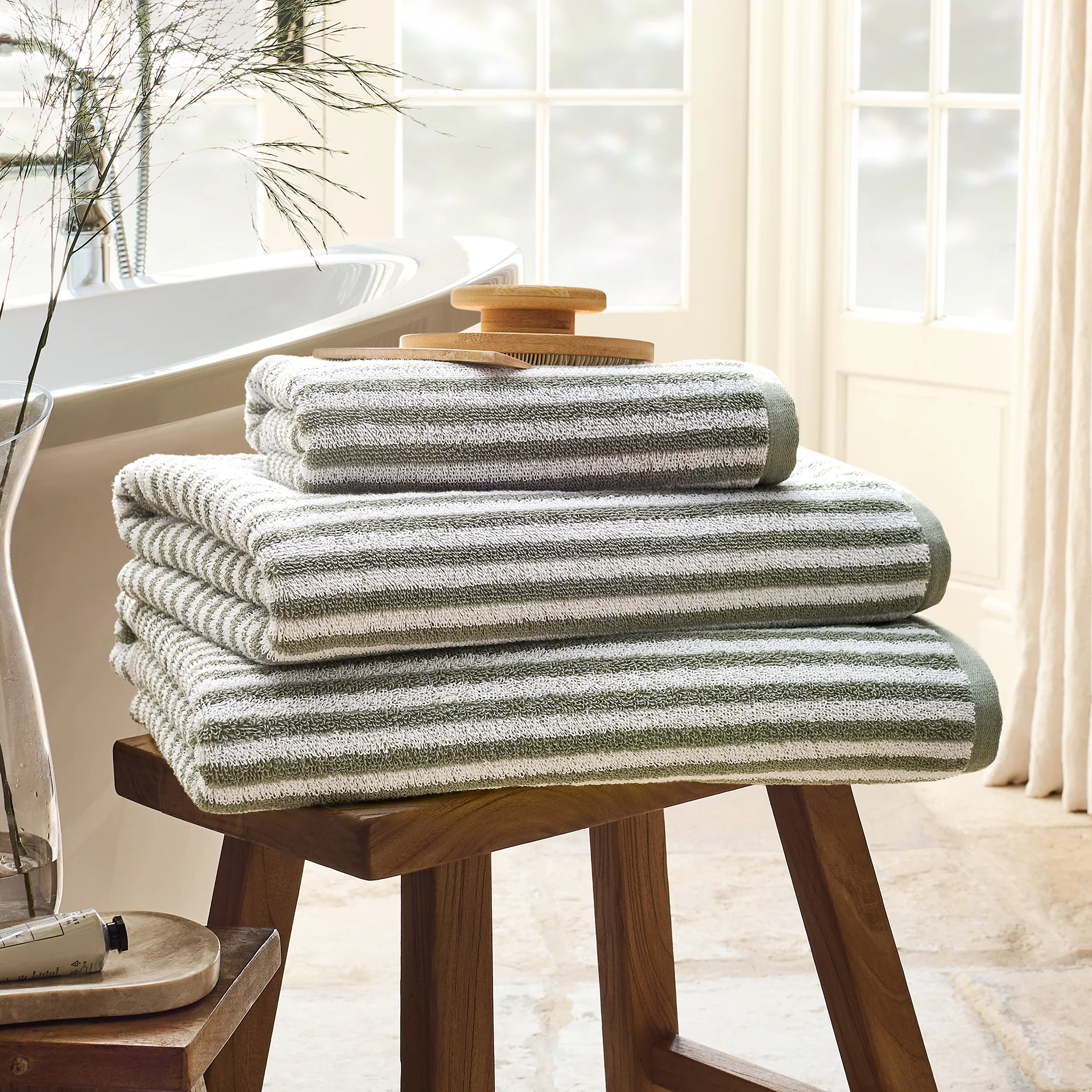 Portobello Stripe Towel - Image 26
