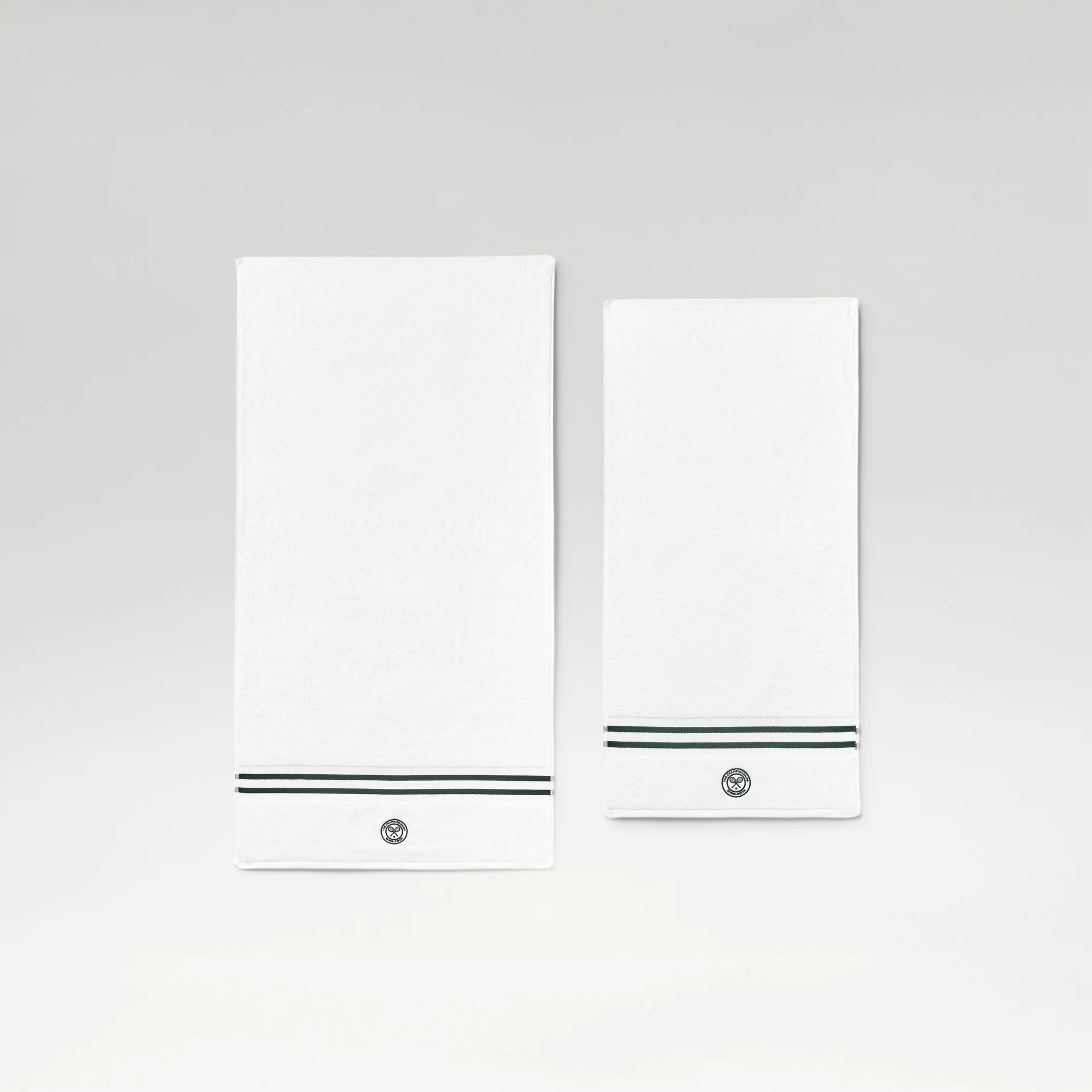 Wimbledon Baseline Stripe Towel Pair - Image 3