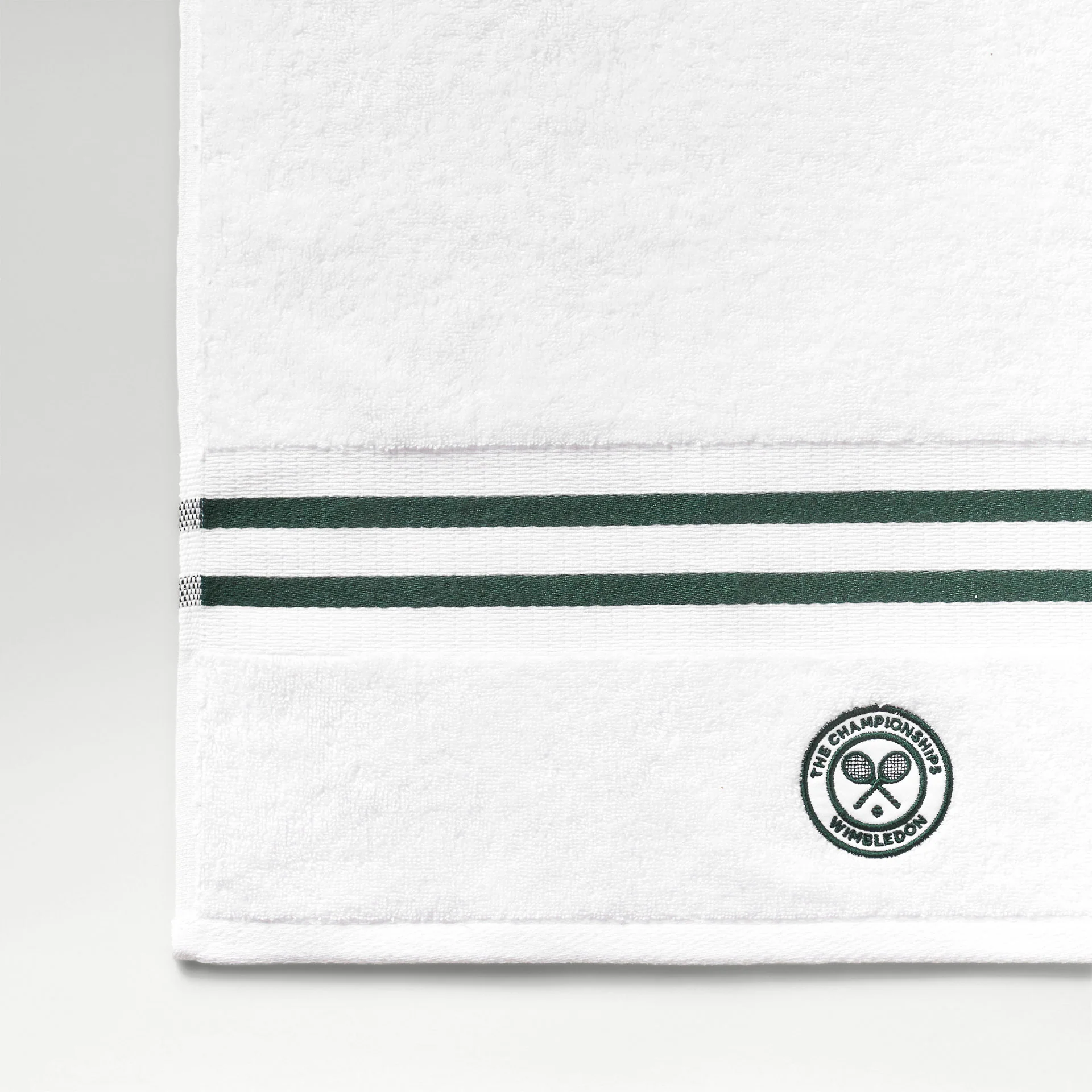 Wimbledon Baseline Stripe Towel Pair - Image 5