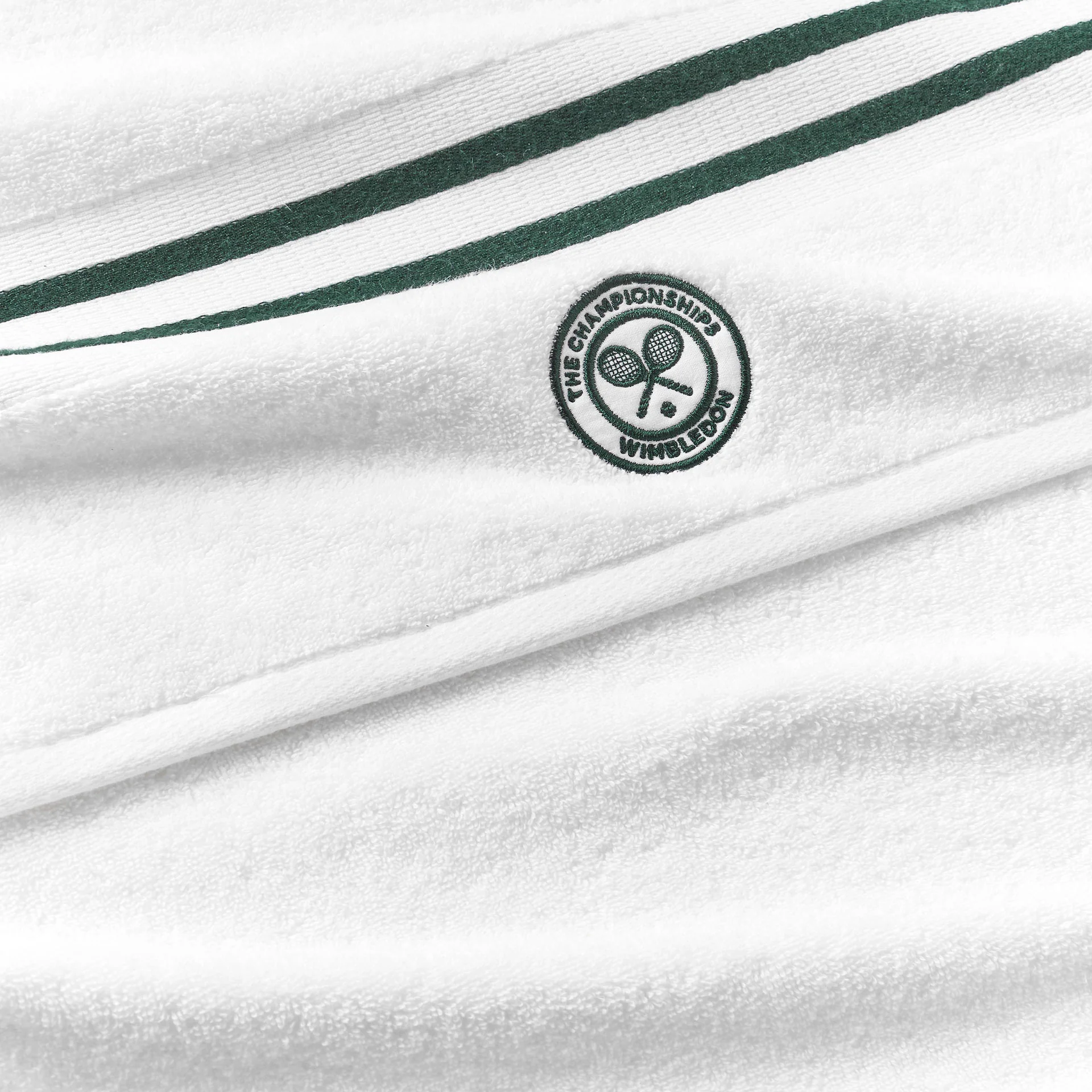 Wimbledon Baseline Stripe Towel Pair - Image 6
